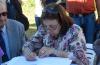 La intendenta Ana Olivera firma convenio