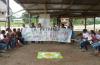 colectivo la Pitanga en el campamento indigeno Tzawata , Ecuador.Taller sobre vi