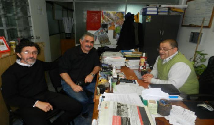 Adrian Moitiño (Secretaría Municipio F), Miguel Velázquez y Francisco Fleitas